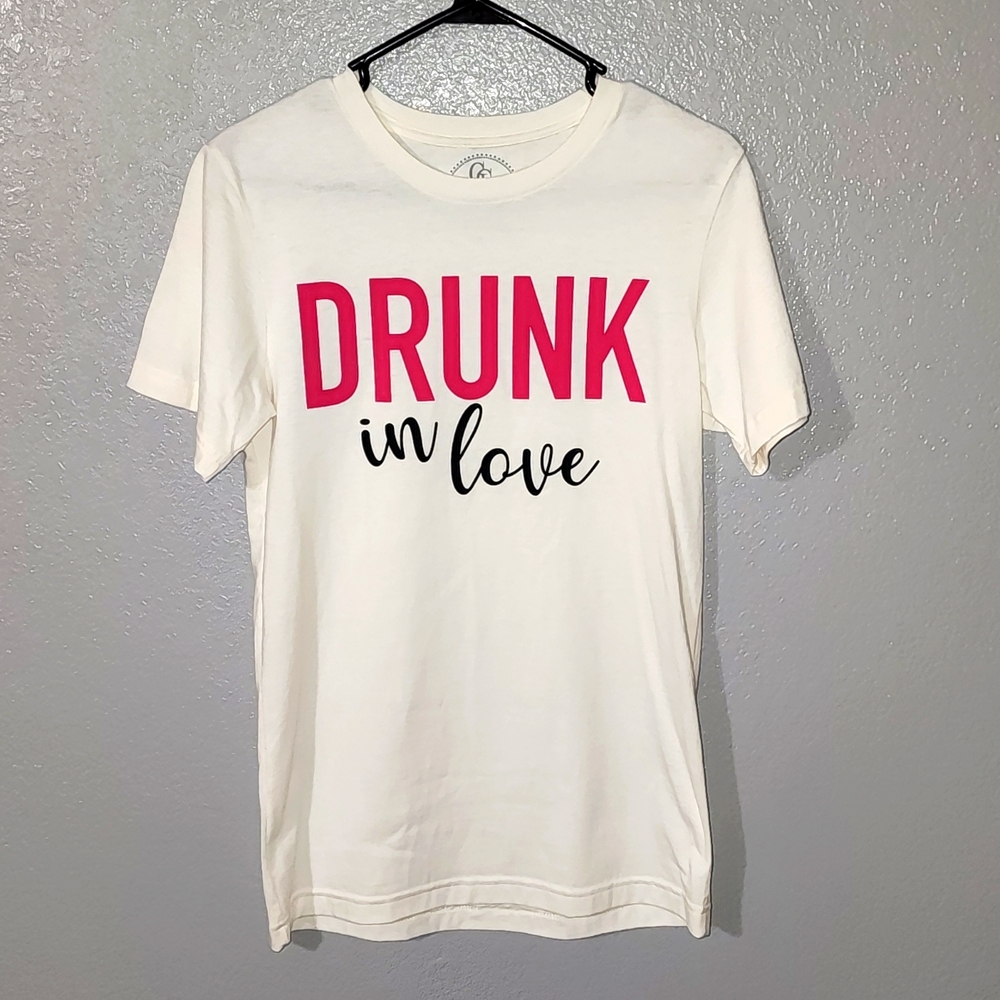Glitzy Girlz Women "DRUNK in love" T-Shirt (S)